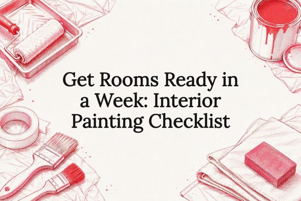 Decorative interior painting checklist title card