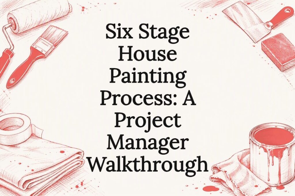 Decorative house painting process title card