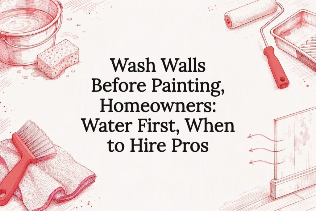 Decorative wall washing title card