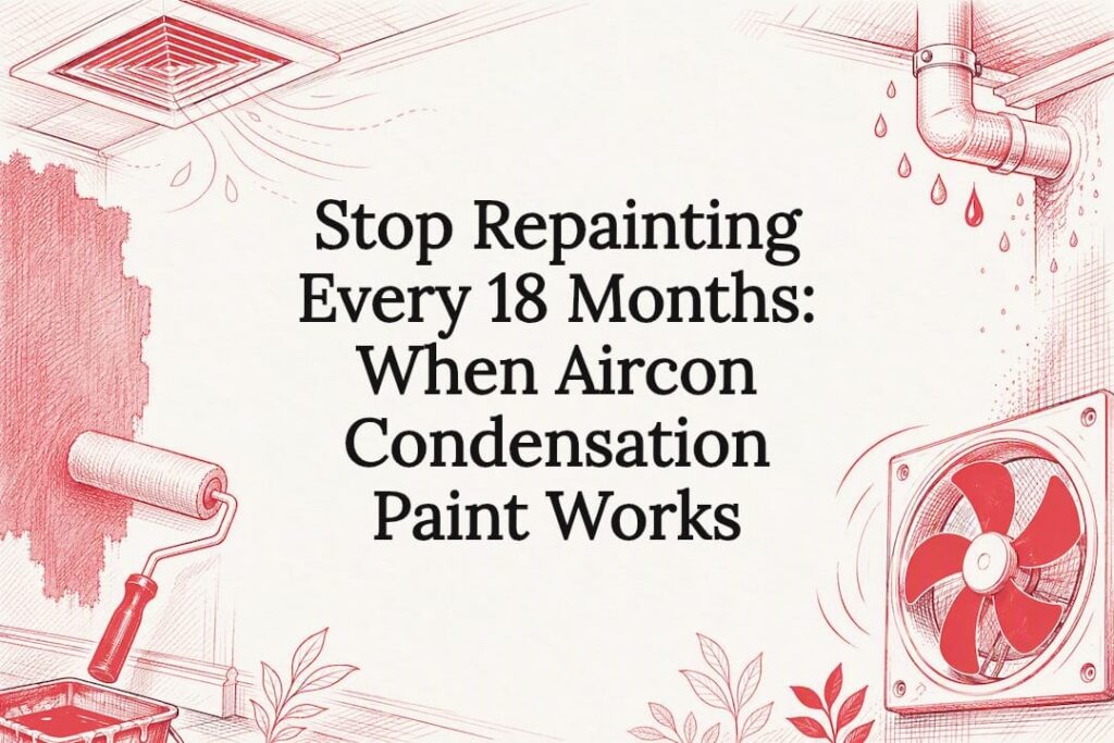 Decorative aircon condensation paint title card
