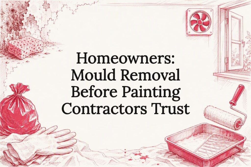 Decorative mould removal painting title card