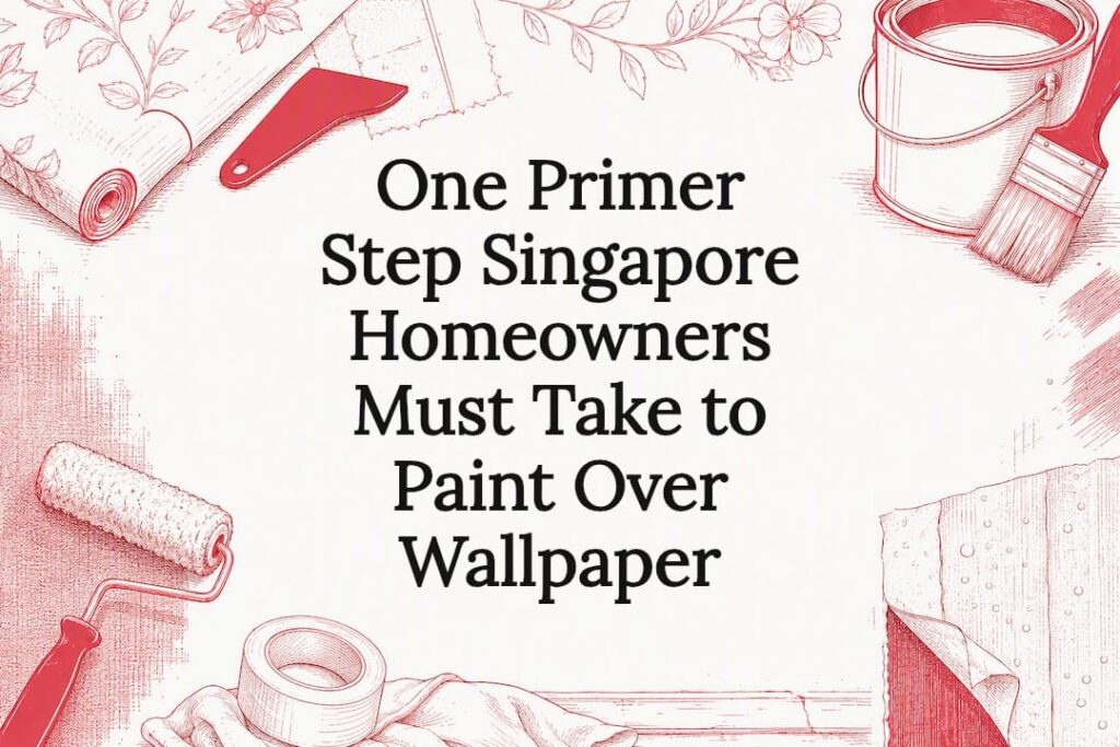Decorative wallpaper painting title card