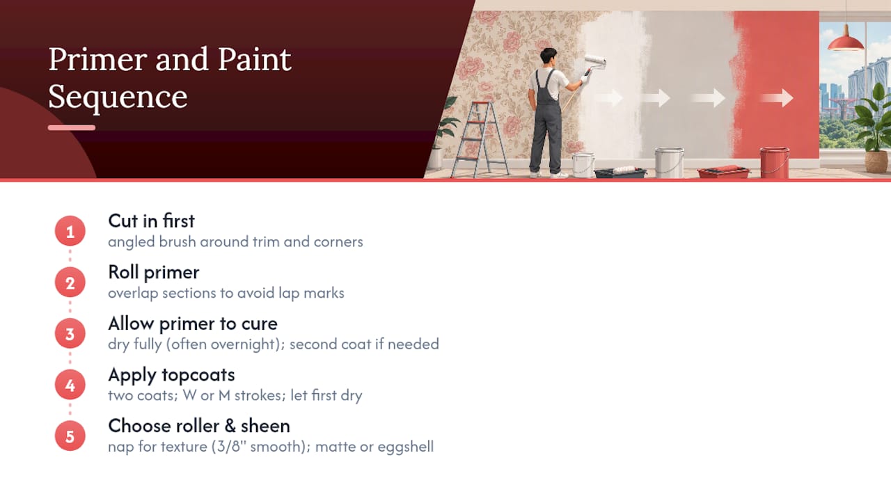 Wallpaper painting application workflow