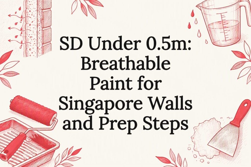 Breathable paint wall title card