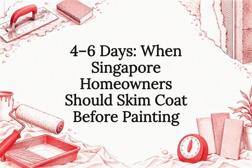 Decorative skim coating title card